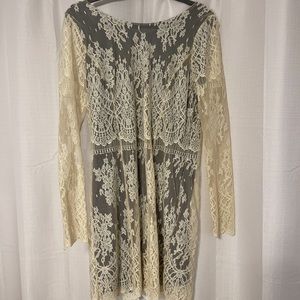 Lace free people mini dress